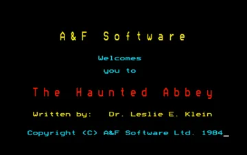 Haunted Abbey, The (1984)(A&F)[ABBEY] screen shot title